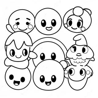 Blije Disney Emoji Personages Kleurplaat 42381-35137