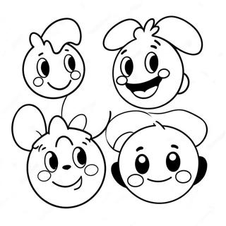 Blije Disney Emoji Personages Kleurplaat 42381-35139