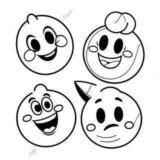 Blije Disney Emoji Personages Kleurplaat 42381-35321