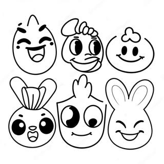 Blije Disney Emoji Personages Kleurplaat 42381-35322