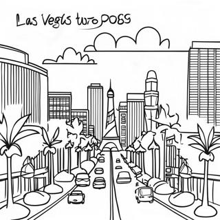 Las Vegas Strip Kleurplaat 42421-35172