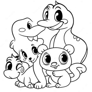 Schattige Disney Dieren Vrienden Kleurplaat 42762-35629