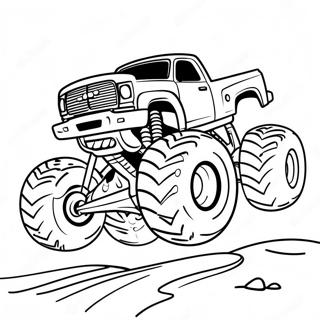 Monster Modder Truck Race Kleurplaat 42862-35694