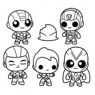 Schattige Chibi Avengers Kleurplaat 42931-35746