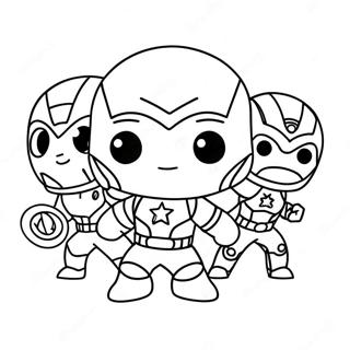 Schattige Chibi Avengers Kleurplaat 42931-35747