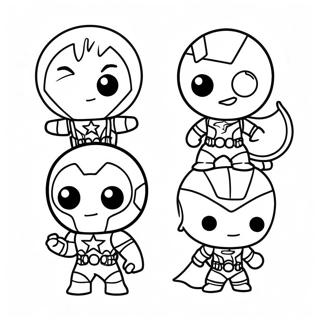 Schattige Chibi Avengers Kleurplaat 42931-35748