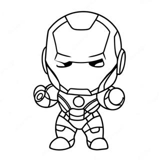 Schattige Chibi Iron Man Kleurplaat 42932-35749