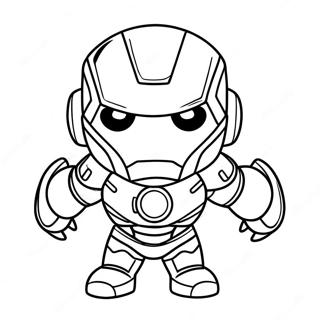 Schattige Chibi Iron Man Kleurplaat 42932-35750