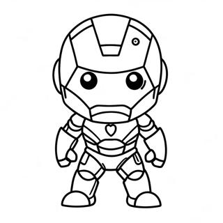 Schattige Chibi Iron Man Kleurplaat 42932-35751