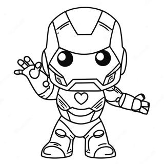 Schattige Chibi Iron Man Kleurplaat 42932-35752