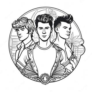 Jonas Brothers Logo Kleurplaat 42971-35792