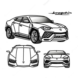 Lamborghini Urus Kleurplaat 43102-35879