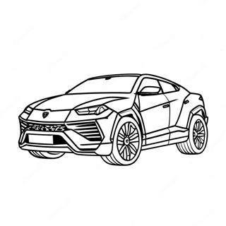 Sportieve Lamborghini Urus Kleurplaat 43103-35885