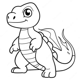 Kleurplaat Van Een Charmeleon 43272-36010