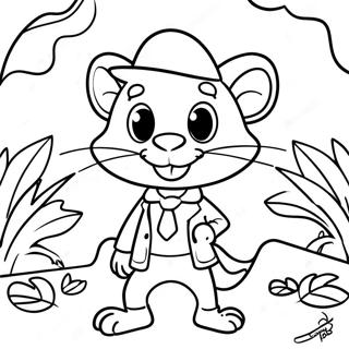 Avontuurlijke Geronimo Stilton In De Jungle Kleurplaat 43463-36172