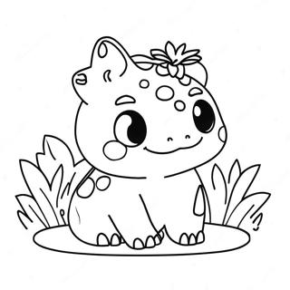 Schattige Bulbasaur In Een Tuin Kleurplaat 4361-3518