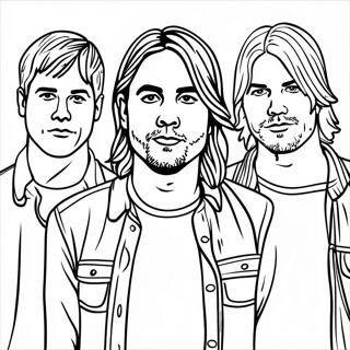 Nirvana Bandleden Kleurplaat 43753-36406