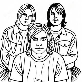 Nirvana Bandleden Kleurplaat 43753-36407