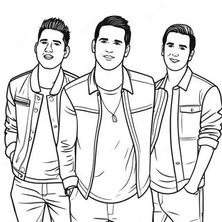 Big Time Rush Kleurplaat 43852-36482