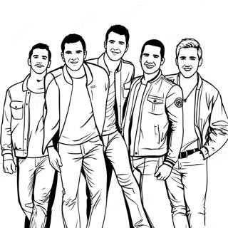 Big Time Rush Kleurplaat 43852-36483