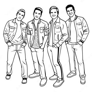 Big Time Rush Kleurplaat 43852-36484