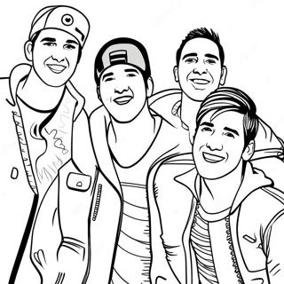 Big Time Rush Bandleden Kleurplaat 43853-36478