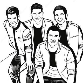 Big Time Rush Bandleden Kleurplaat 43853-36479