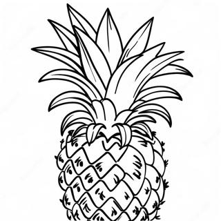 Ananas Kleurplaat 4390-3537