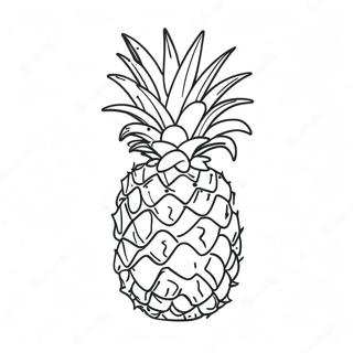 Ananas Kleurplaat 4390-3539