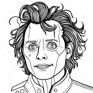 Edward Scissorhands Kleurplaten