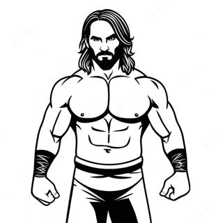 Seth Rollins Wwe Kleurplaat 44232-36789