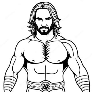 Seth Rollins Wwe Kleurplaat 44232-36792