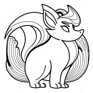 Ninetales Kleurplaat 44532-37015