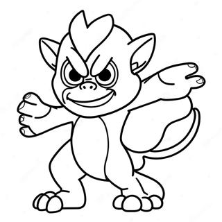 Infernape Kleurplaat 44662-37123