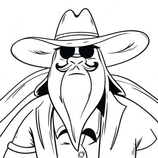 Yosemite Sam Met Cowboyhoed Kleurplaat 44713-37171