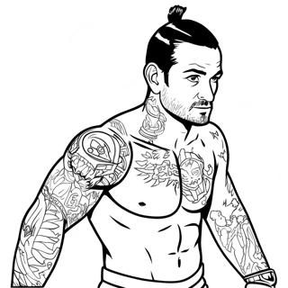 Kleurplaat Van Cm Punk 44852-37279