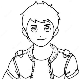 Scott Pilgrim Kleurplaten