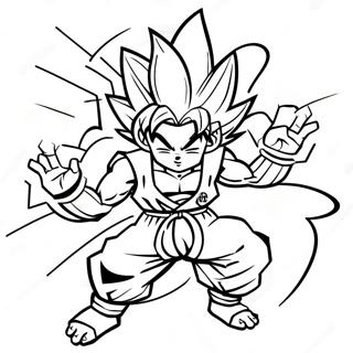 Goku Black In Strijdhouding Kleurplaat 4502-3624