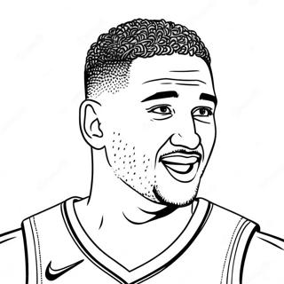 Kleurplaat Van Klay Thompson 45283-37611