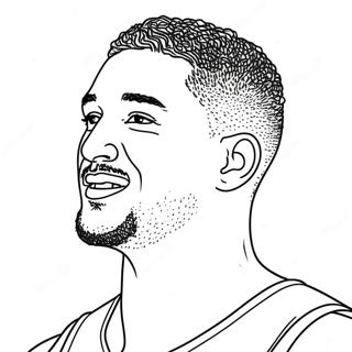 Kleurplaat Van Klay Thompson 45283-37612