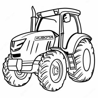 Kubota Tractor Kleurplaat 45363-37674