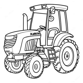 Kubota Tractor Kleurplaat 45363-37676