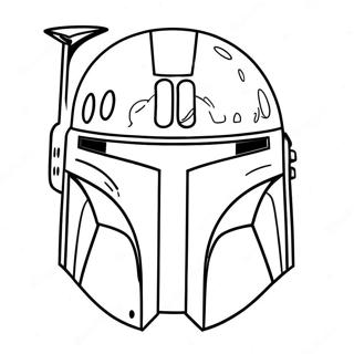 Boba Fett Helm Kleurplaat 45393-37702