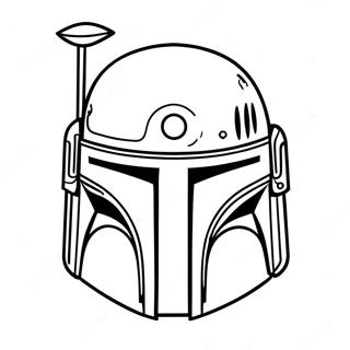 Boba Fett Helm Kleurplaat 45393-37703