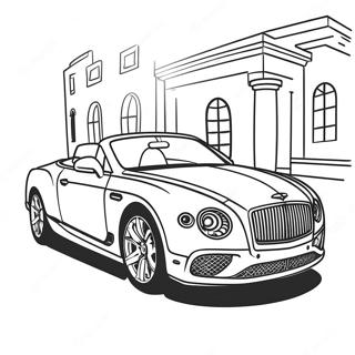 Luxe Bentley Cabriolet Kleurplaat 45494-37782