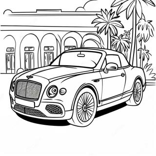 Luxe Bentley Cabriolet Kleurplaat 45494-37783