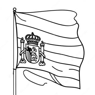 Vlag Van Spanje Kleurplaat 45663-37915