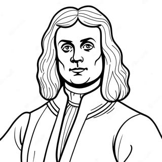 Kleurplaat Van Isaac Newton 45863-38079