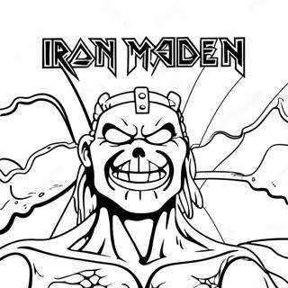 Kleurplaat Van Iron Maiden Logo 45923-38258