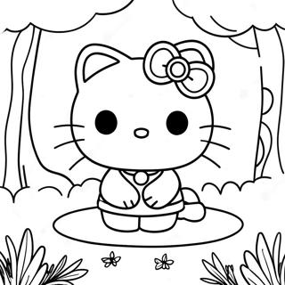 Hello Kitty Magische Bos Kleurplaat 45934-38267